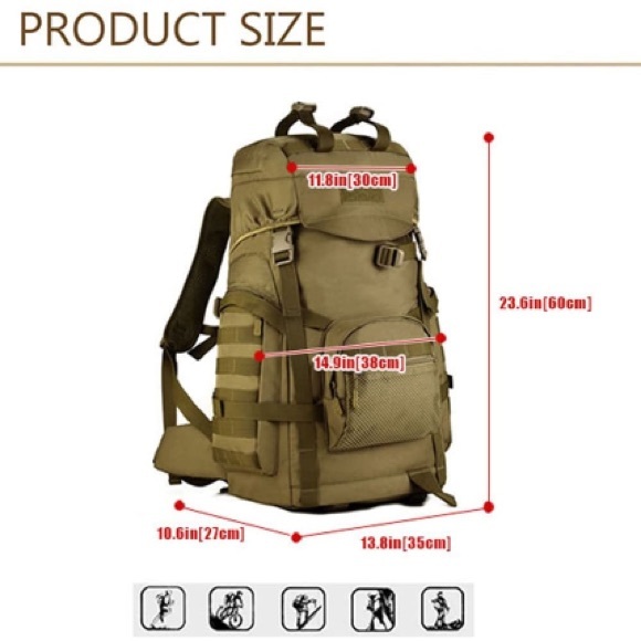 Protector Plus Military/Tactical/hiking Stock photos for reference only. khaki - Picture 3 of 8